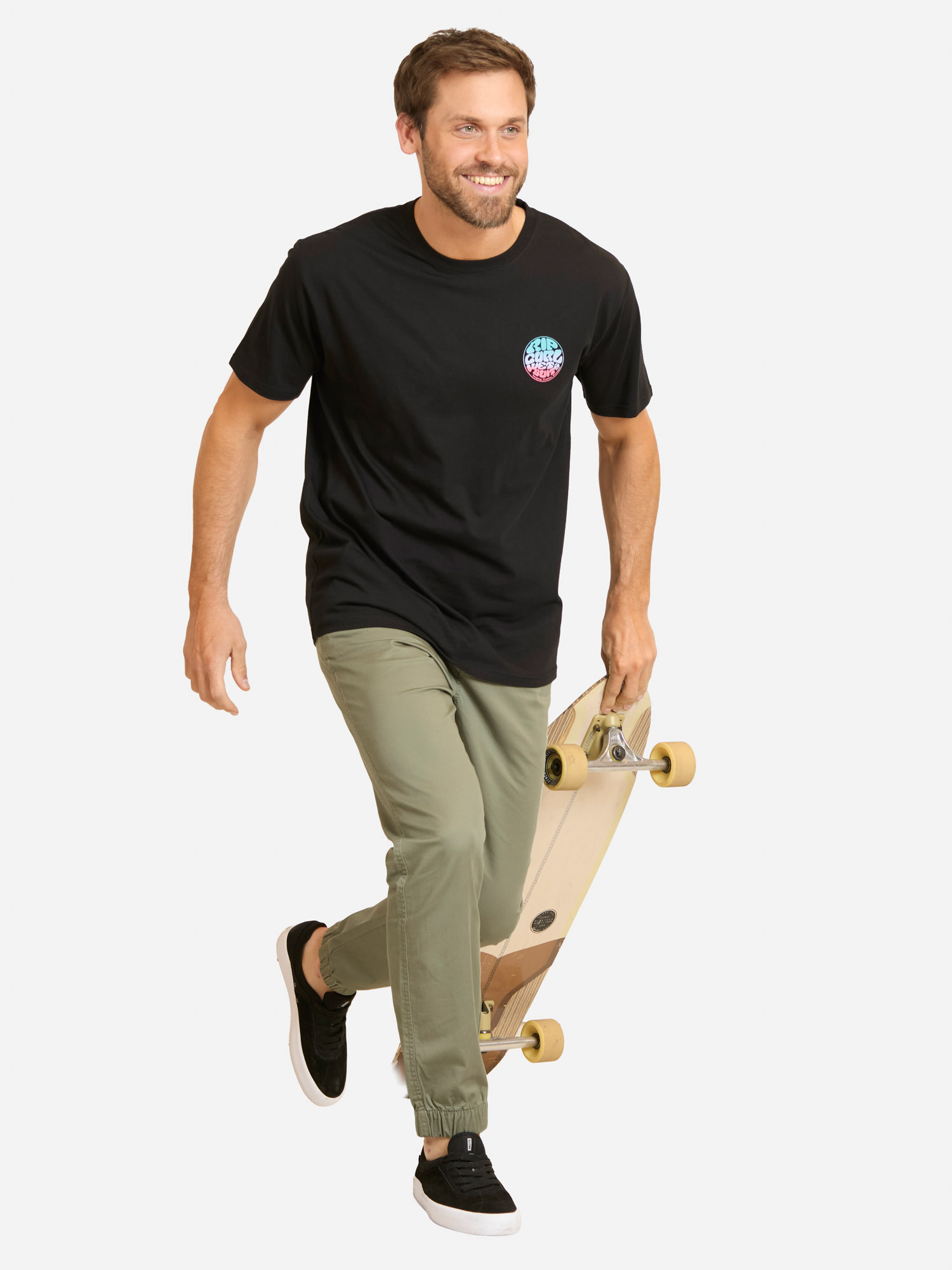 POLERA MC RUSH EN COLOR NEGRO HOMBRE RIP CURL - 4
