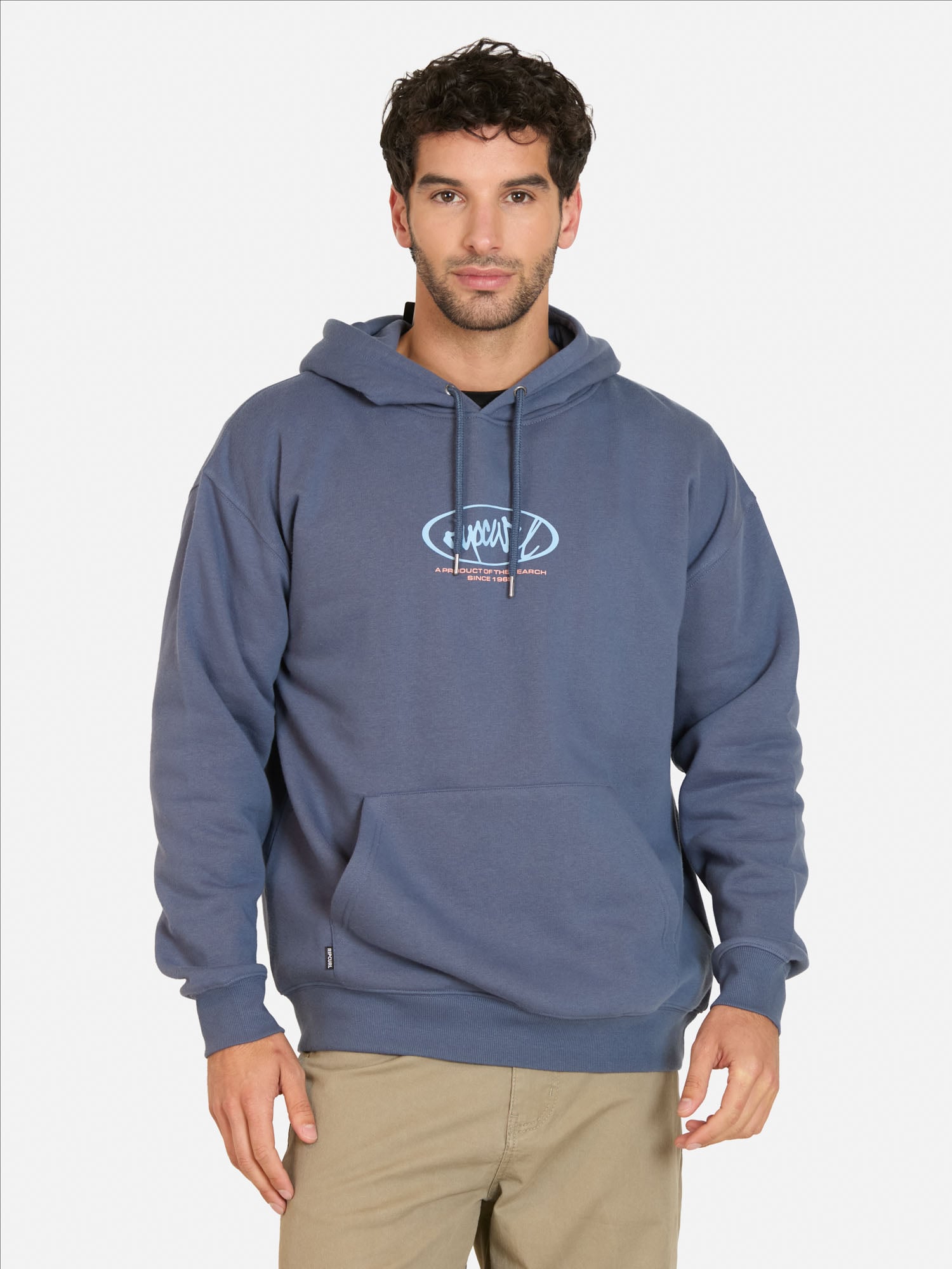 POLERON CANGURO BREAKER AZUL HOMBRE RIP CURL - 1