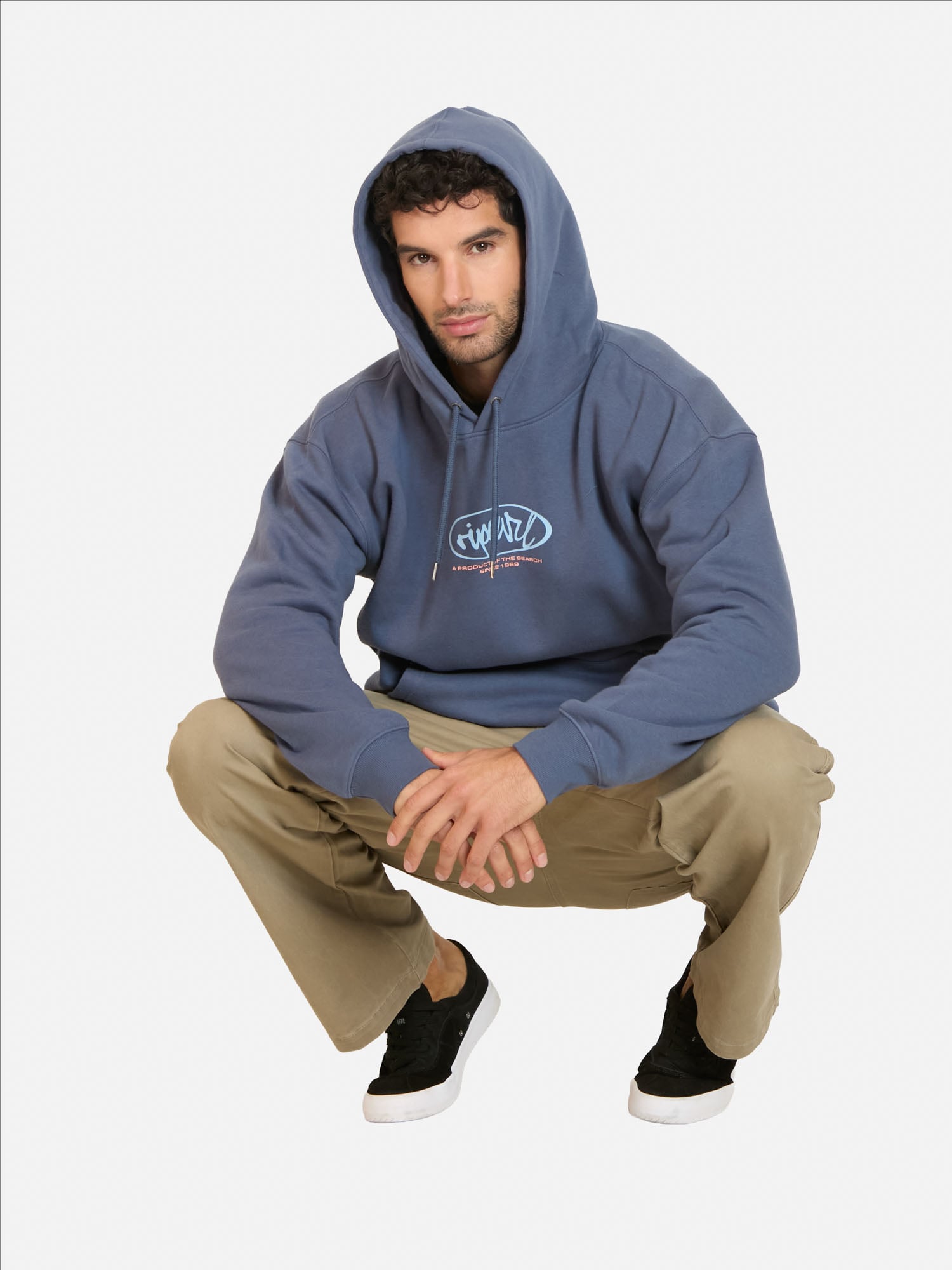 POLERON CANGURO BREAKER AZUL HOMBRE RIP CURL - 4