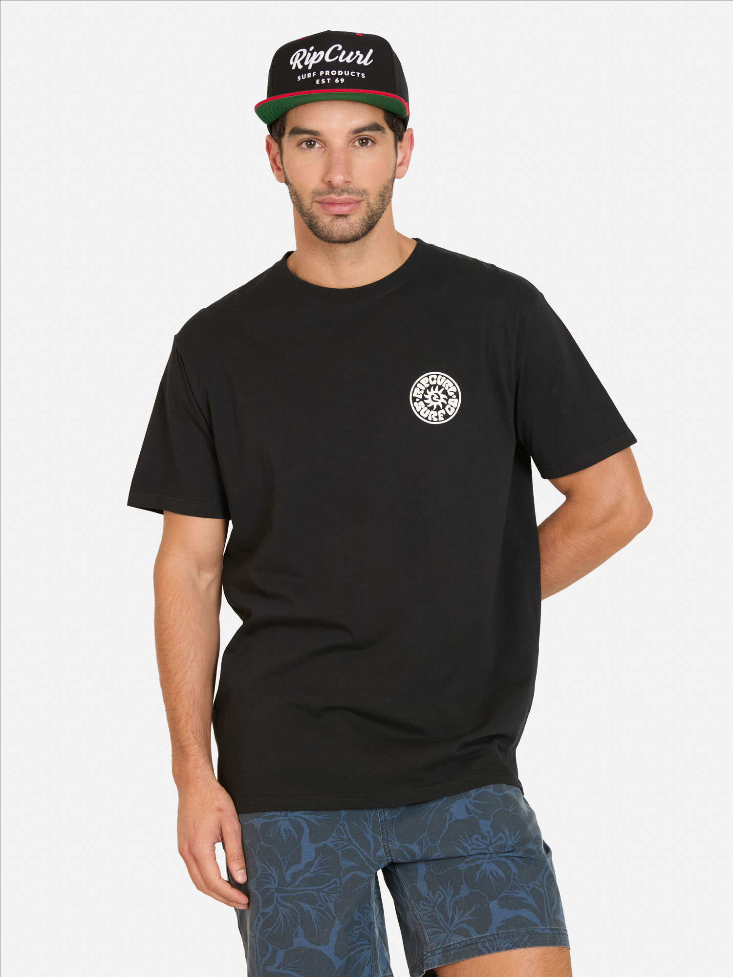 POLERA MC PACIFIC RINSE EN COLOR NEGRO HOMBRE RIP CURL - 1