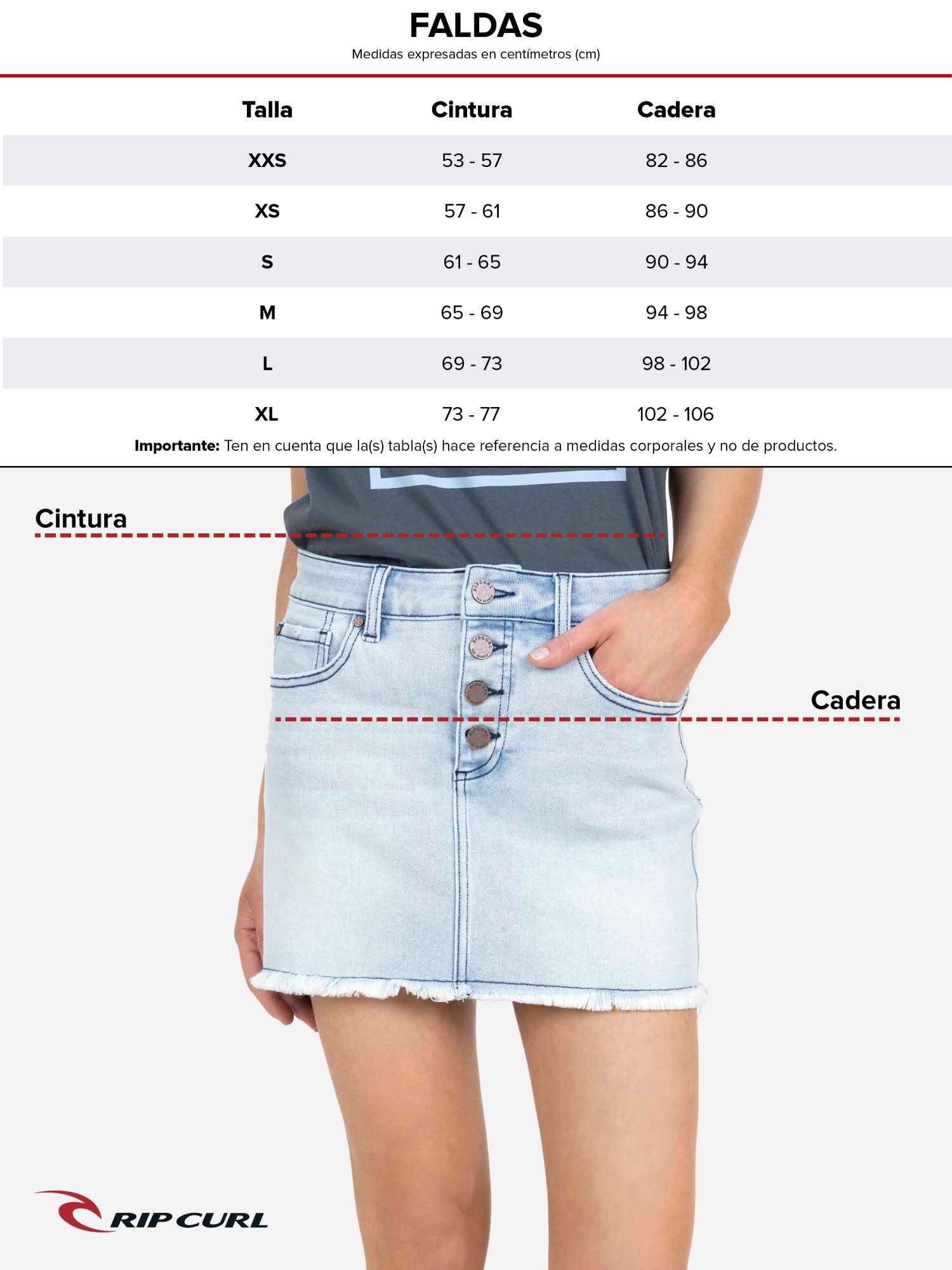 FALDA WAVE BLANCO MUJER RIP CURL - 5