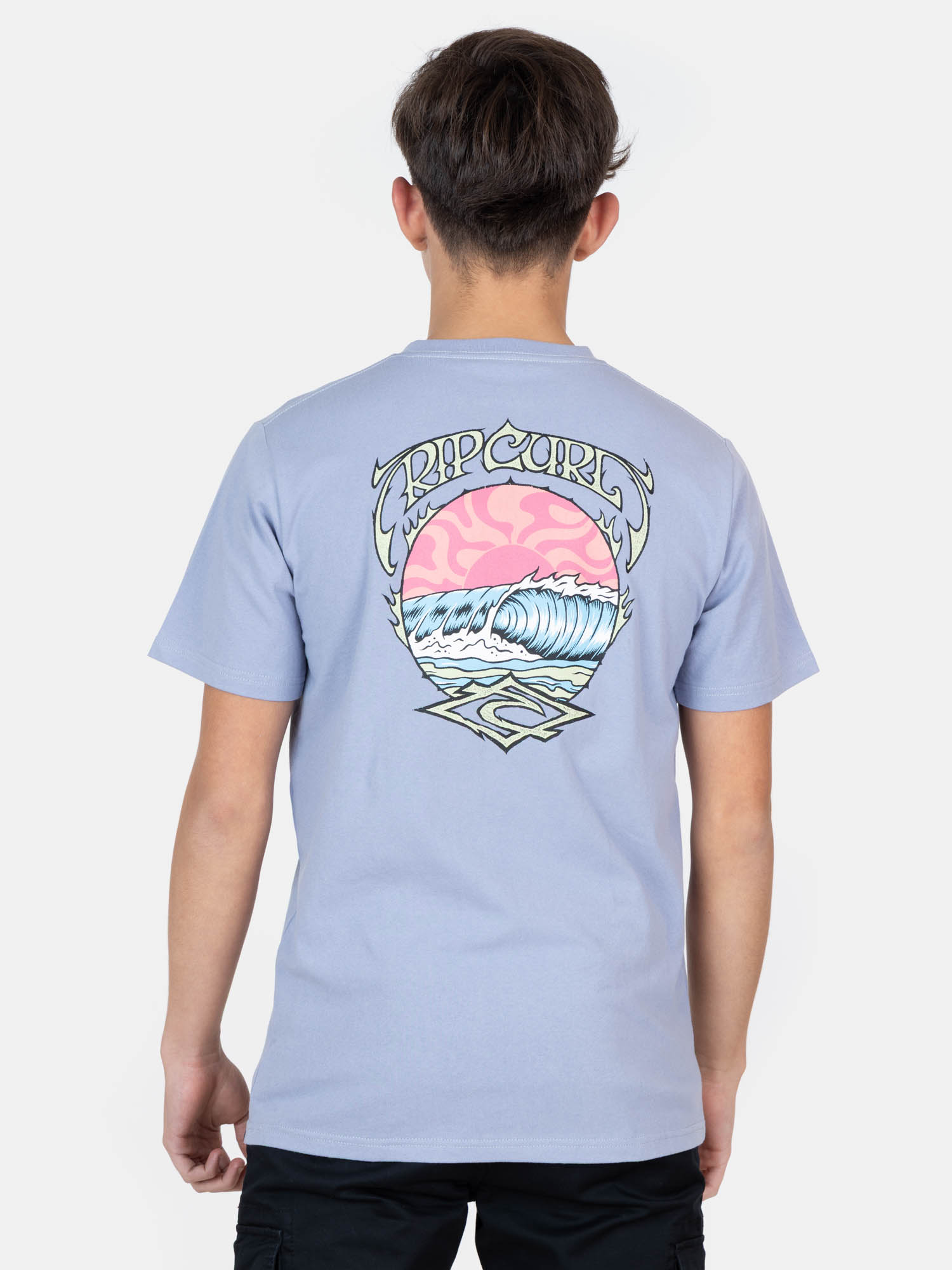 POLERA MC WATERLINE MORADO INFANTIL RIP CURL - 2