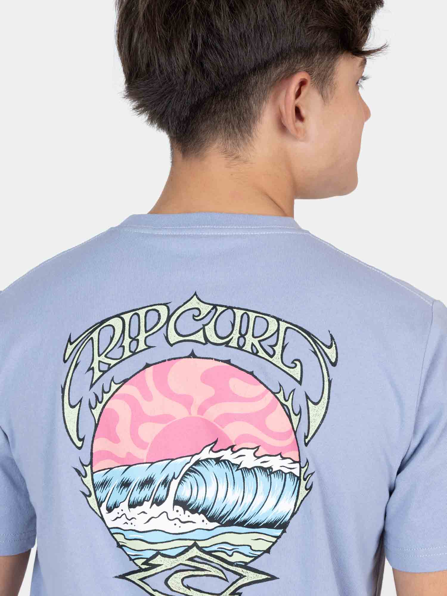POLERA MC WATERLINE MORADO INFANTIL RIP CURL - 3