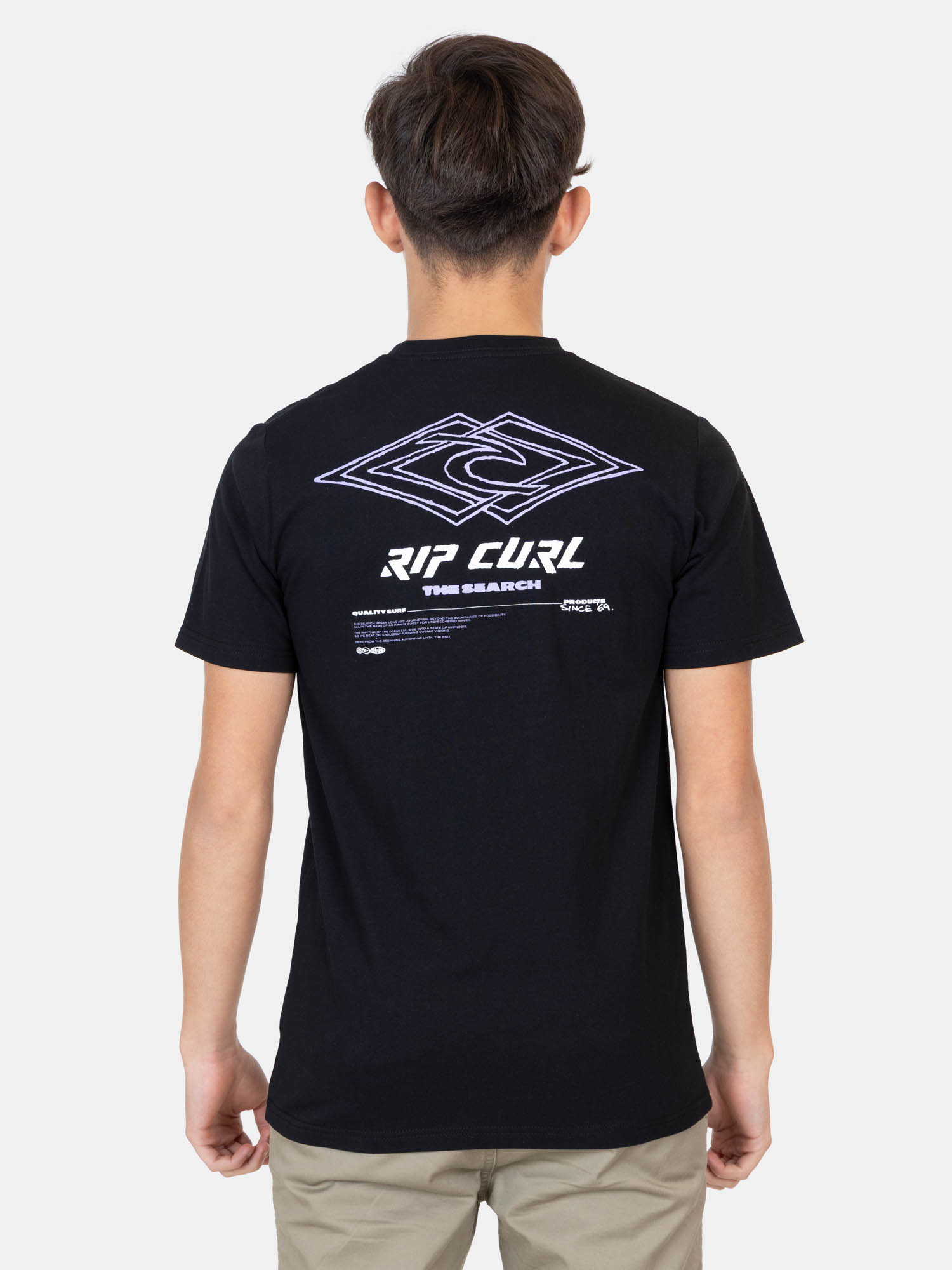 POLERA MC NIGHTWAVE NEGRO INFANTIL RIP CURL - 2