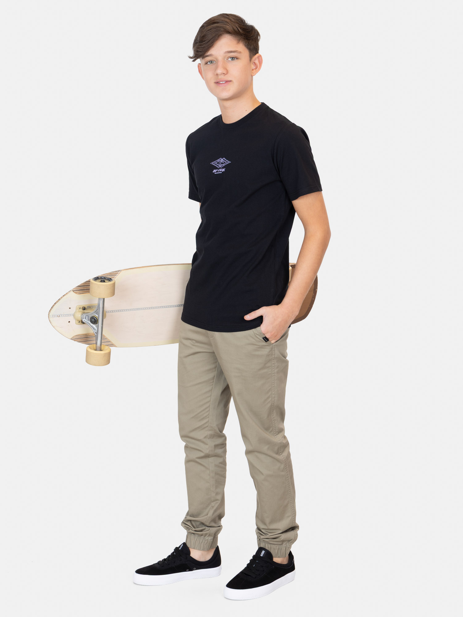POLERA MC NIGHTWAVE NEGRO INFANTIL RIP CURL - 4