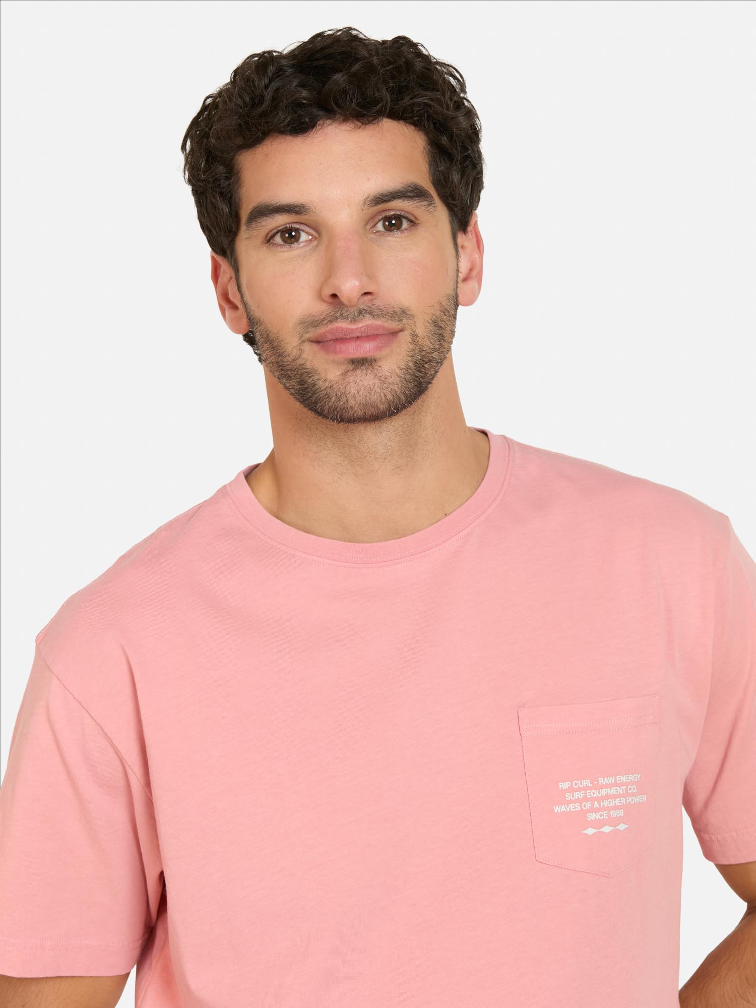 POLERA MC COASTLINE ROSADO HOMBRE RIP CURL - 3