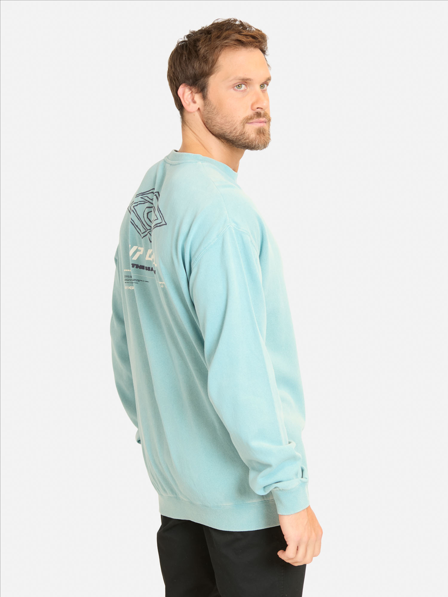 POLERON CR DOUBLE UPS CREW CELESTE HOMBRE RIP CURL - 2