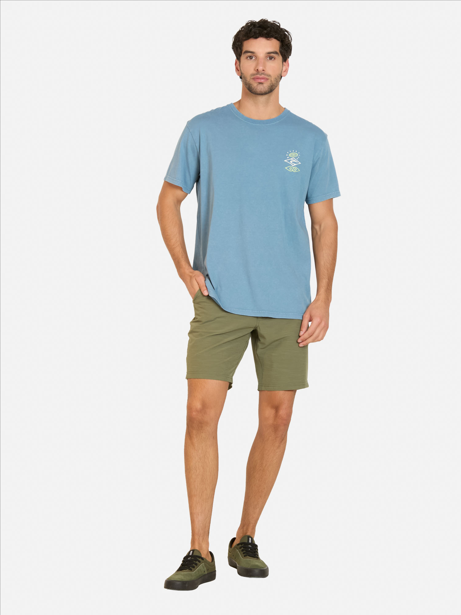 POLERA MC SURF AZUL HOMBRE RIP CURL - 4
