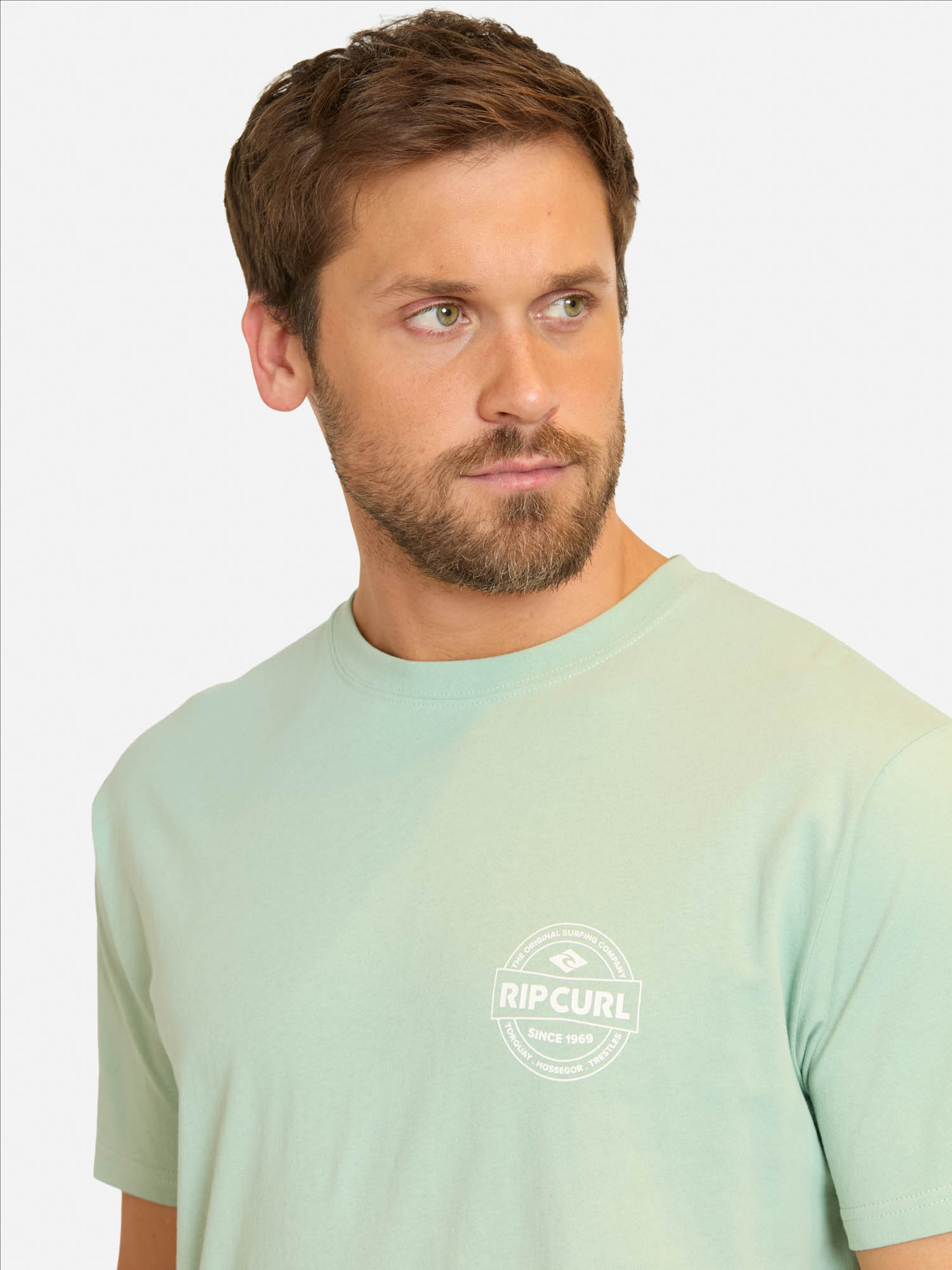 POLERA MC CREST VERDE HOMBRE RIP CURL - 3