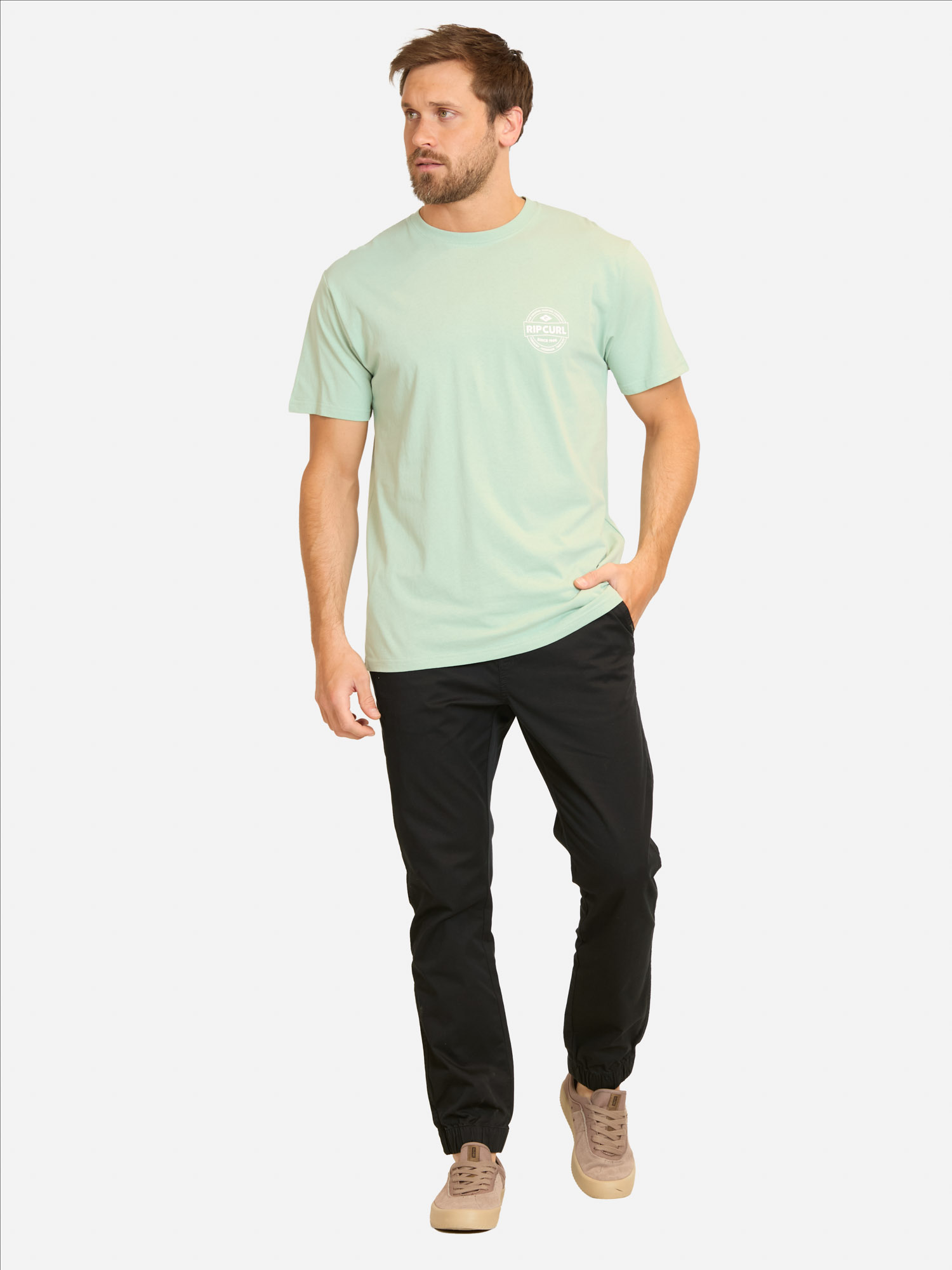 POLERA MC CREST VERDE HOMBRE RIP CURL - 4