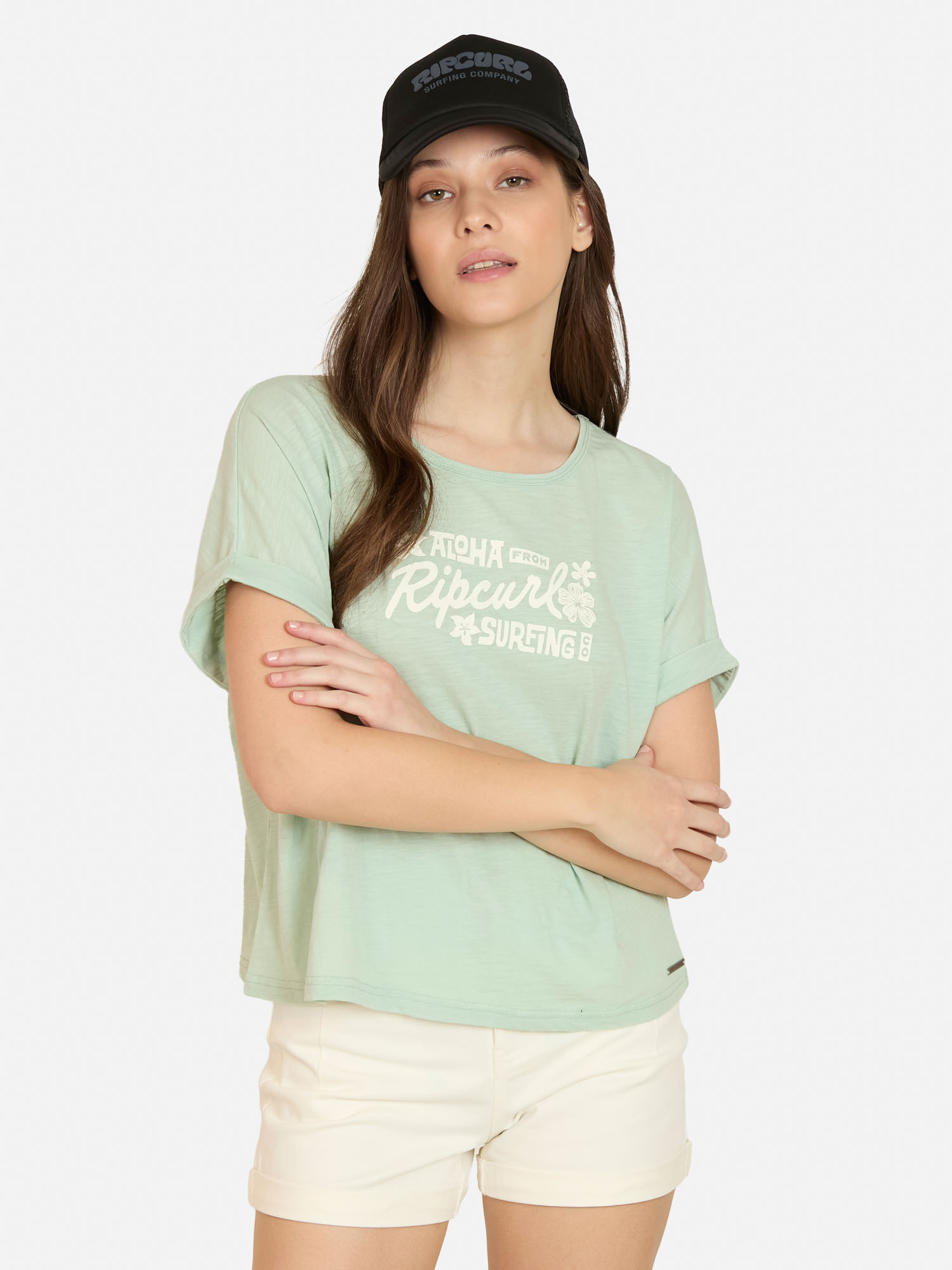 POLERA MC SANDWAVE VERDE MUJER RIP CURL - 1