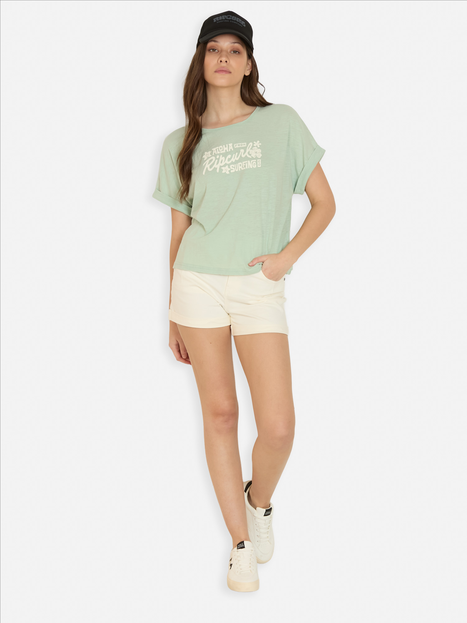 POLERA MC SANDWAVE VERDE MUJER RIP CURL - 4