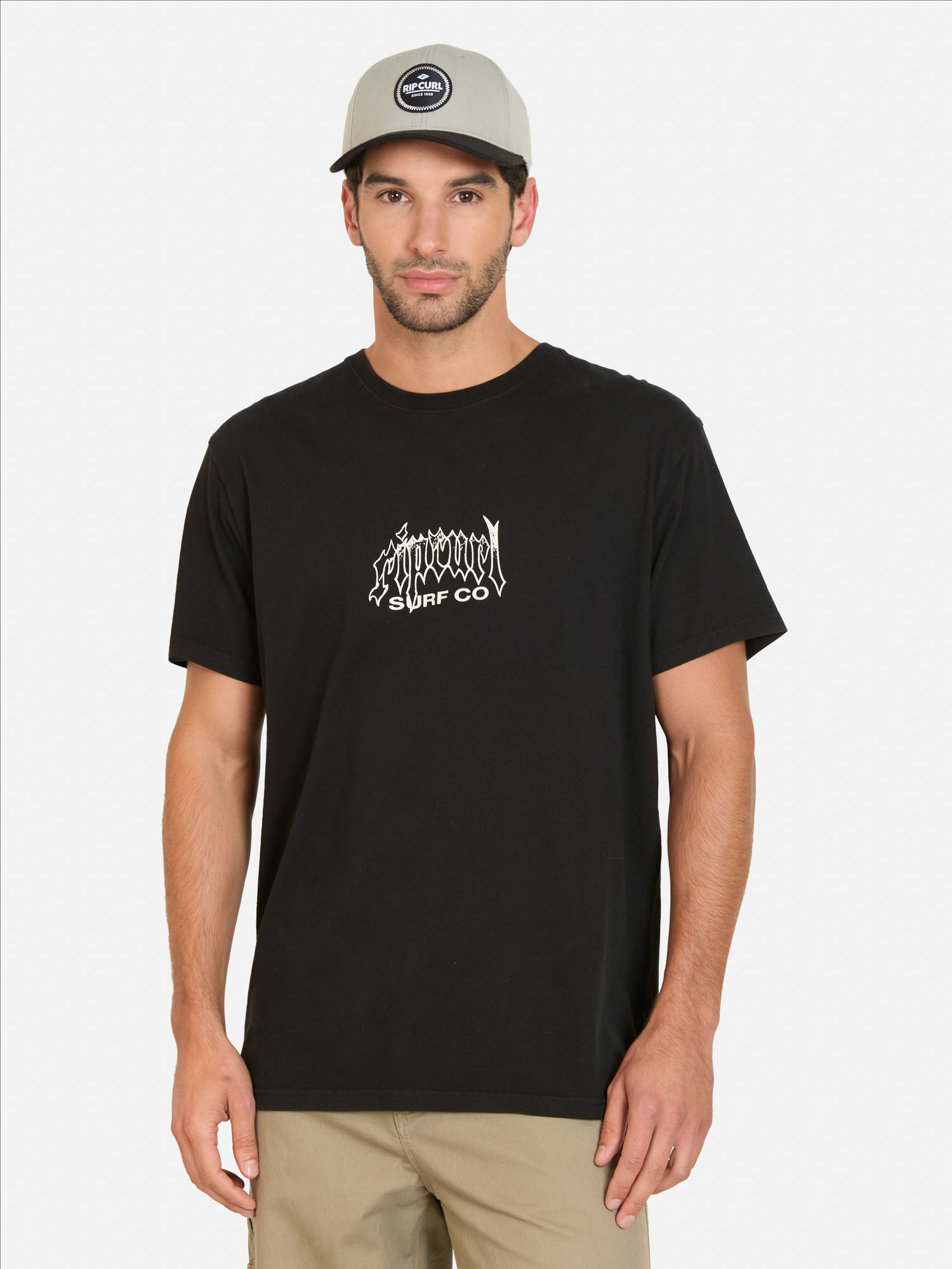POLERA MC ARCHIVE DRAGON NEGRO HOMBRE RIP CURL - 1
