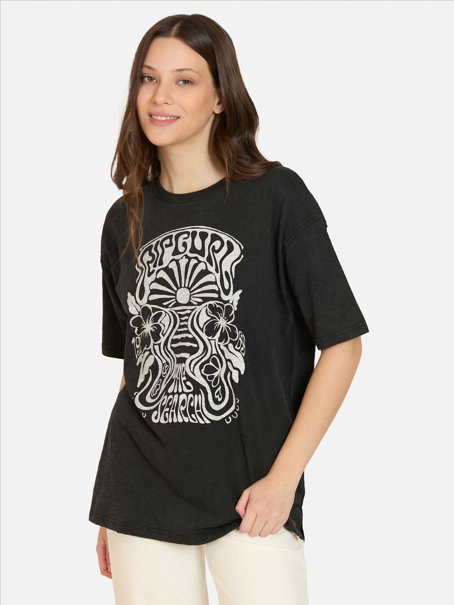 POLERA MC OCEANMIND EN COLOR NEGRO MUJER RIP CURL - 1