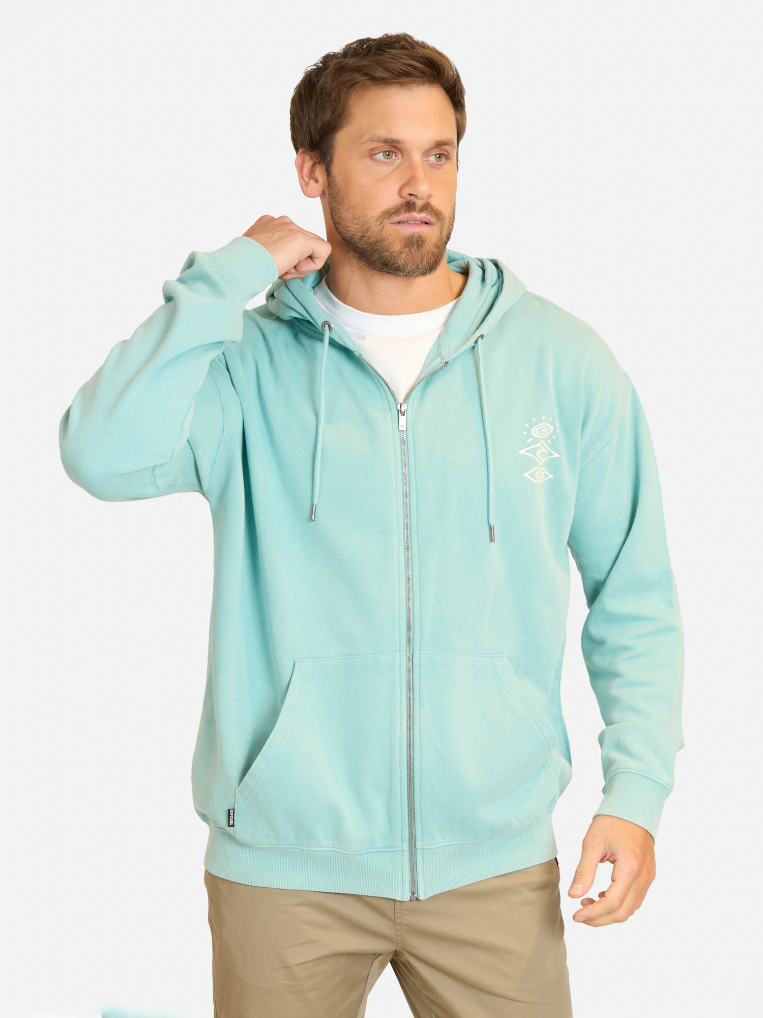POLERON FZ BOYS SEARCH LOGO CELESTE HOMBRE RIP CURL - 1
