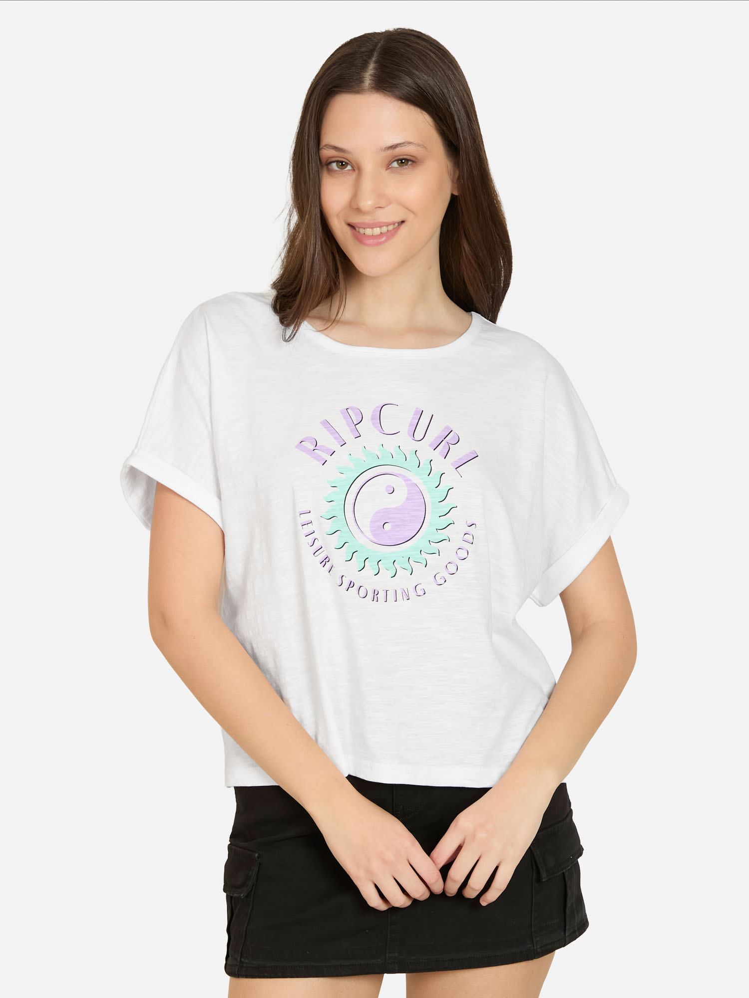 POLERA MC FLOWCREST EN COLOR BLANCO MUJER RIP CURL - 1