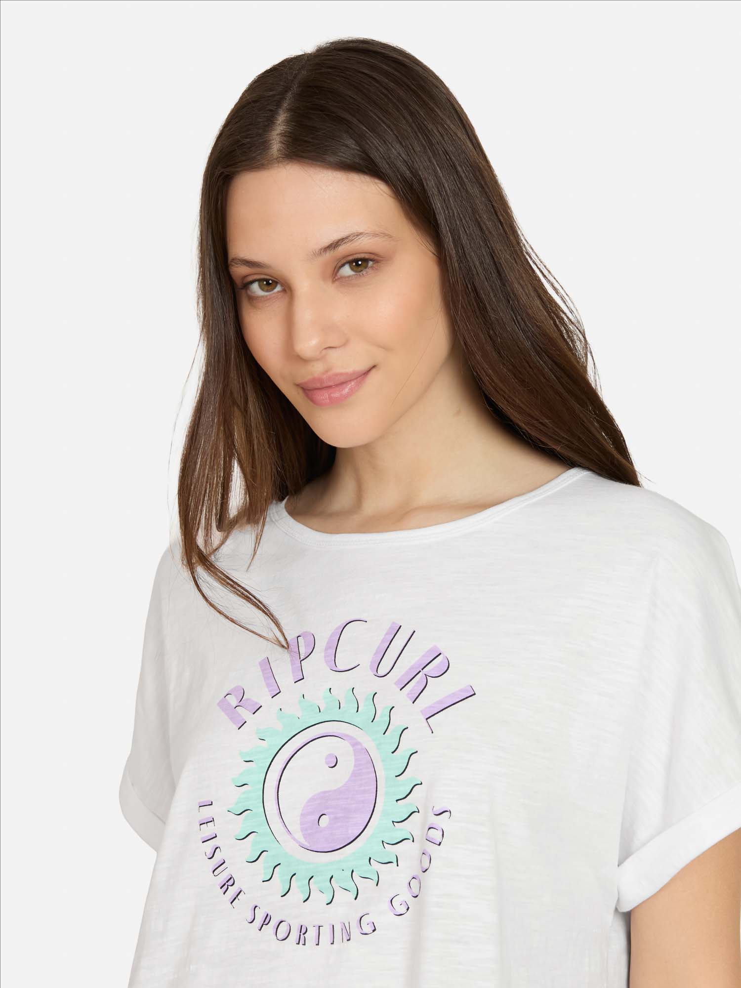 POLERA MC FLOWCREST EN COLOR BLANCO MUJER RIP CURL - 3