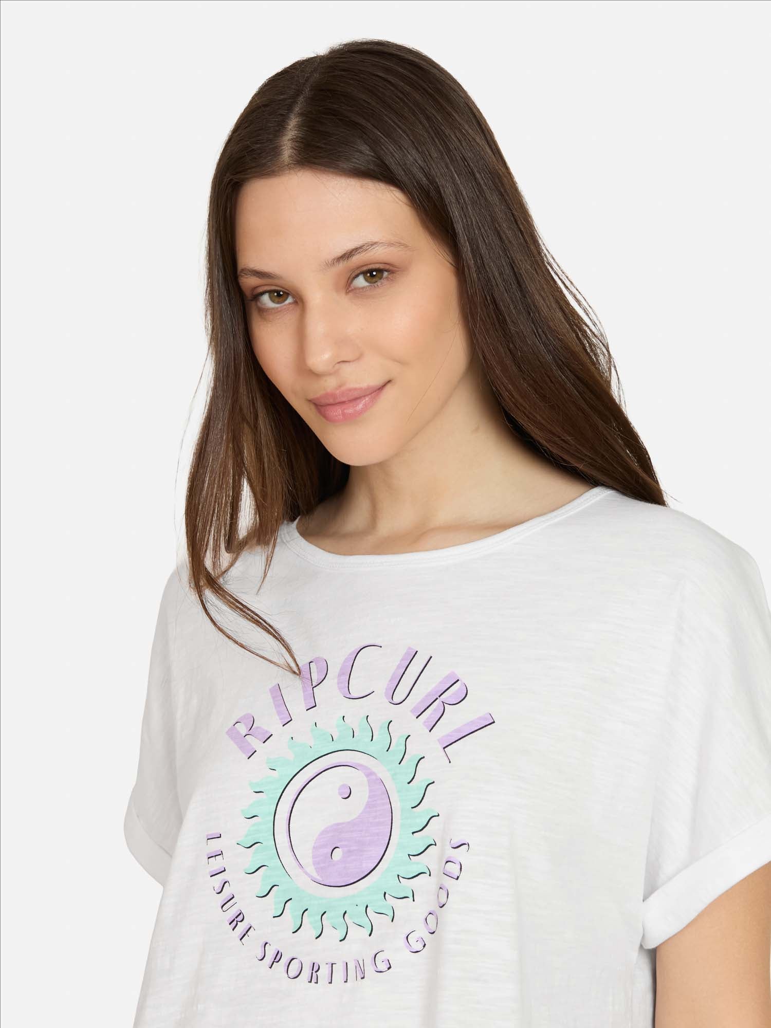 POLERA MC FLOWCREST EN COLOR BLANCO MUJER RIP CURL - 3