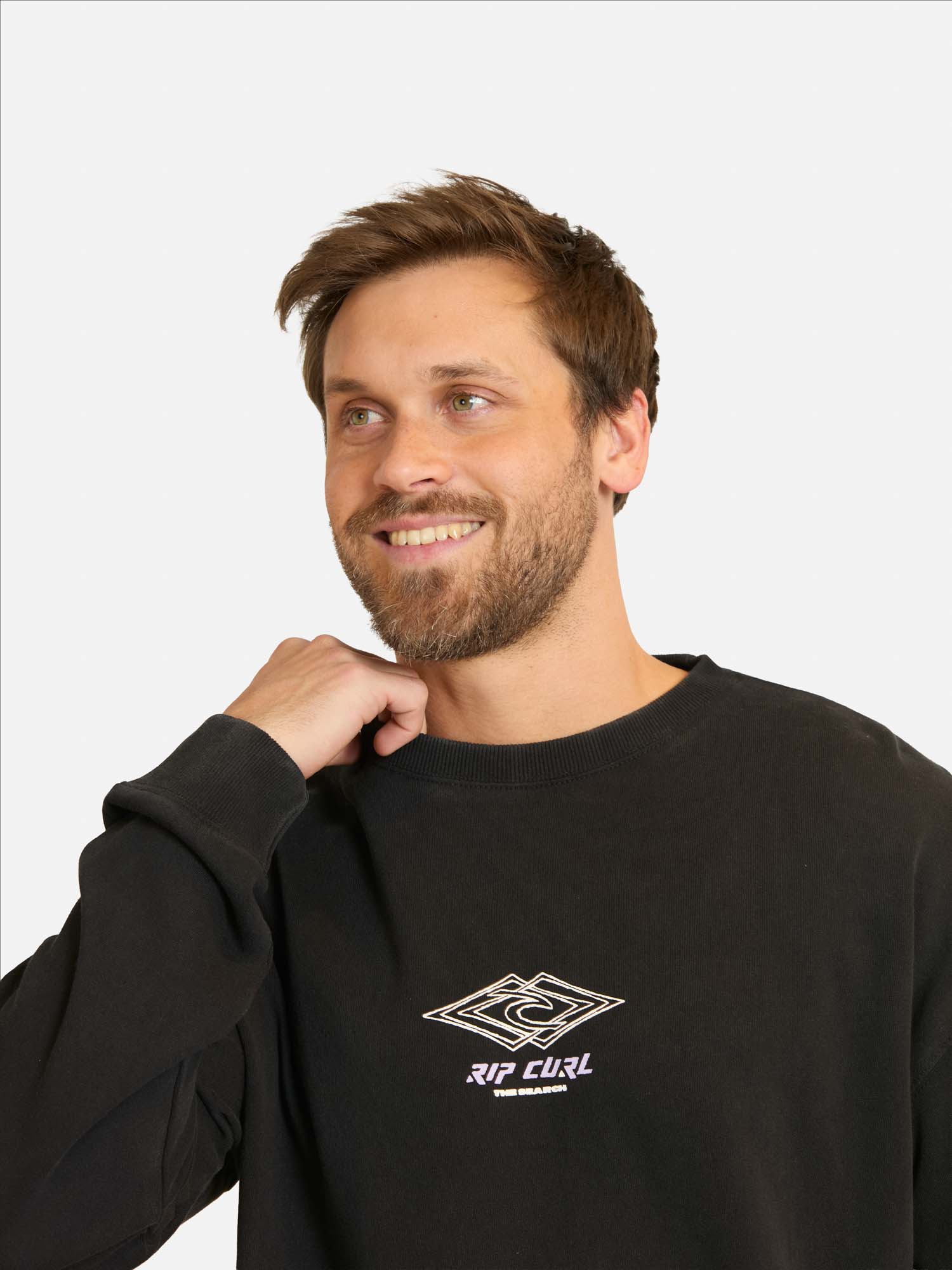 POLERON CR DOUBLE UPS CREW EN COLOR NEGRO HOMBRE RIP CURL - 3