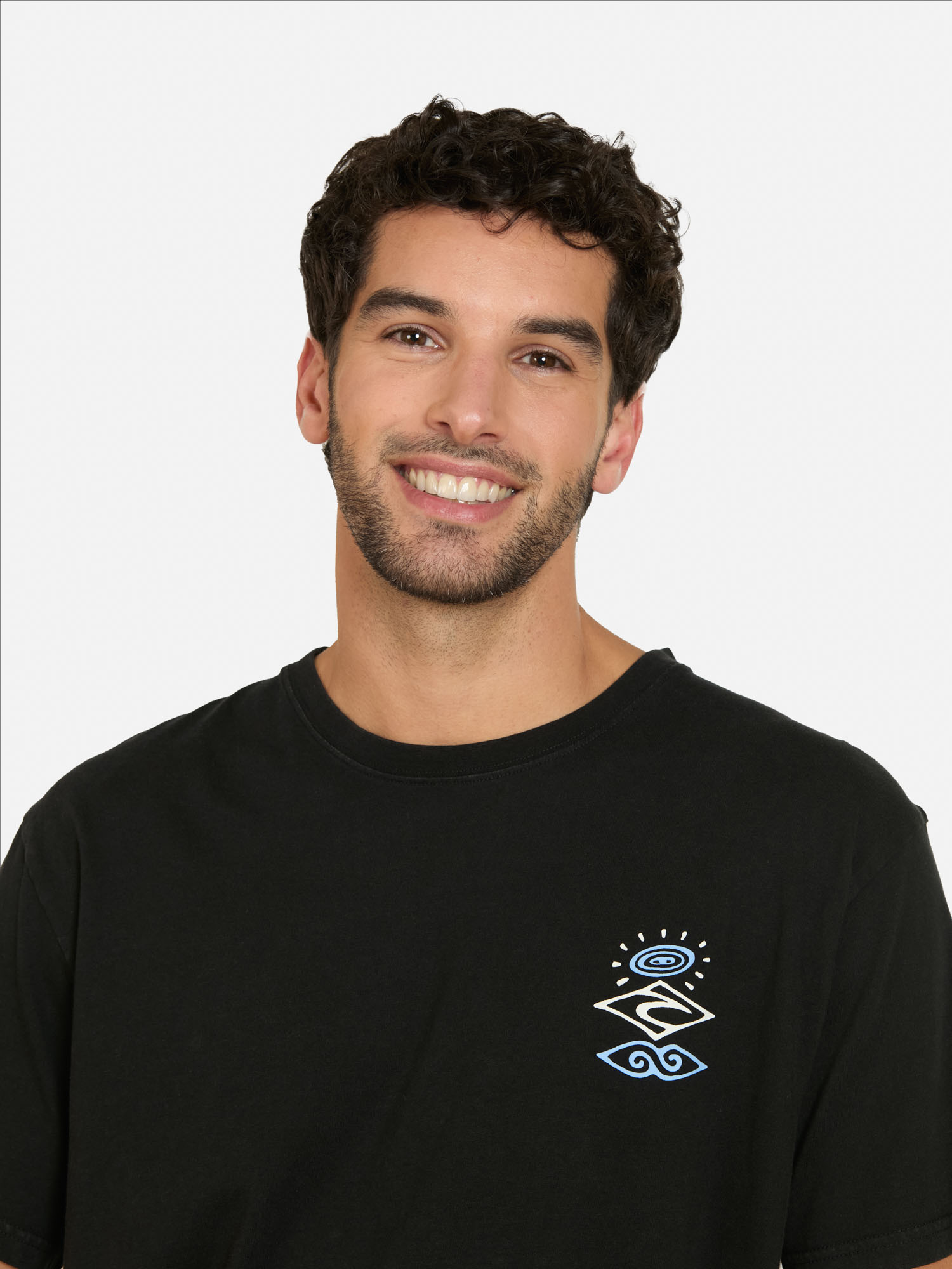 POLERA MC SURF NEGRO HOMBRE RIP CURL - 3