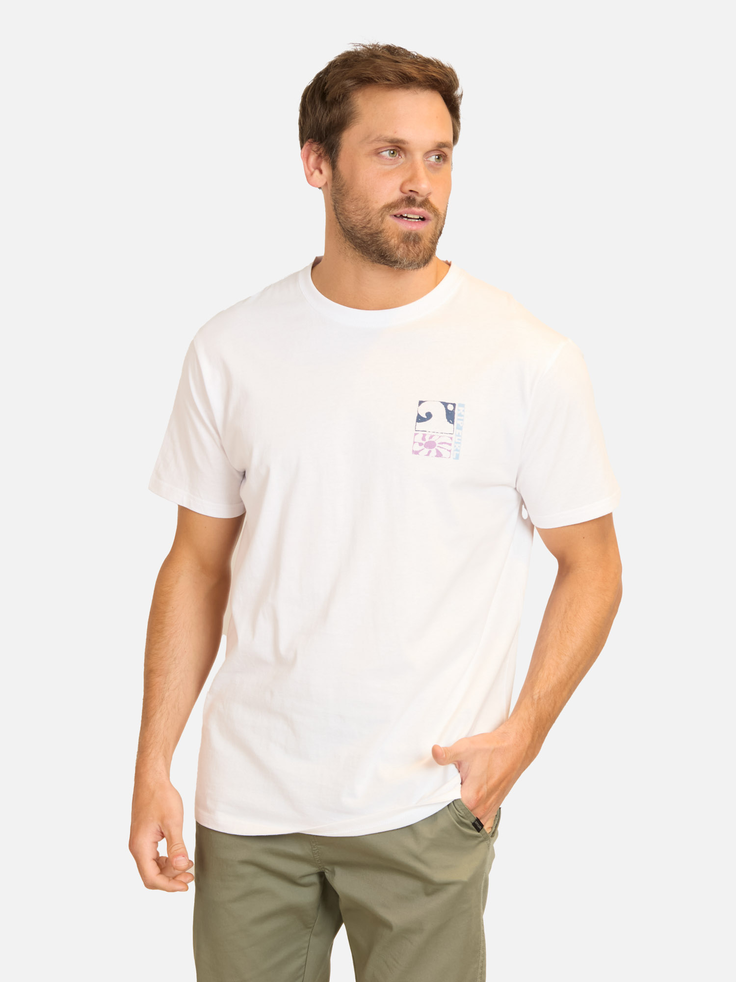 POLERA MC RIDER BLANCO HOMBRE RIP CURL - 1