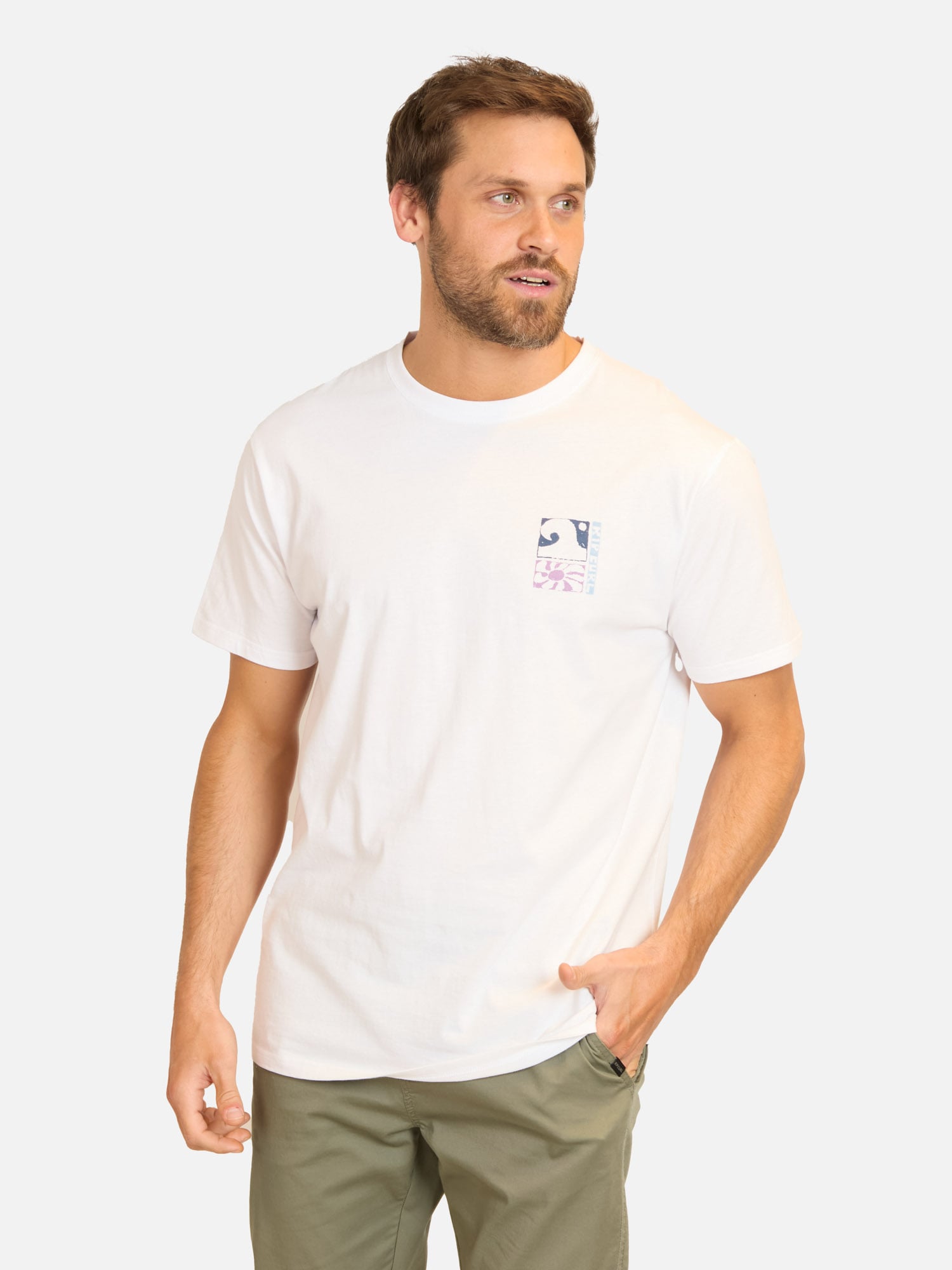 POLERA MC RIDER BLANCO HOMBRE RIP CURL - 1