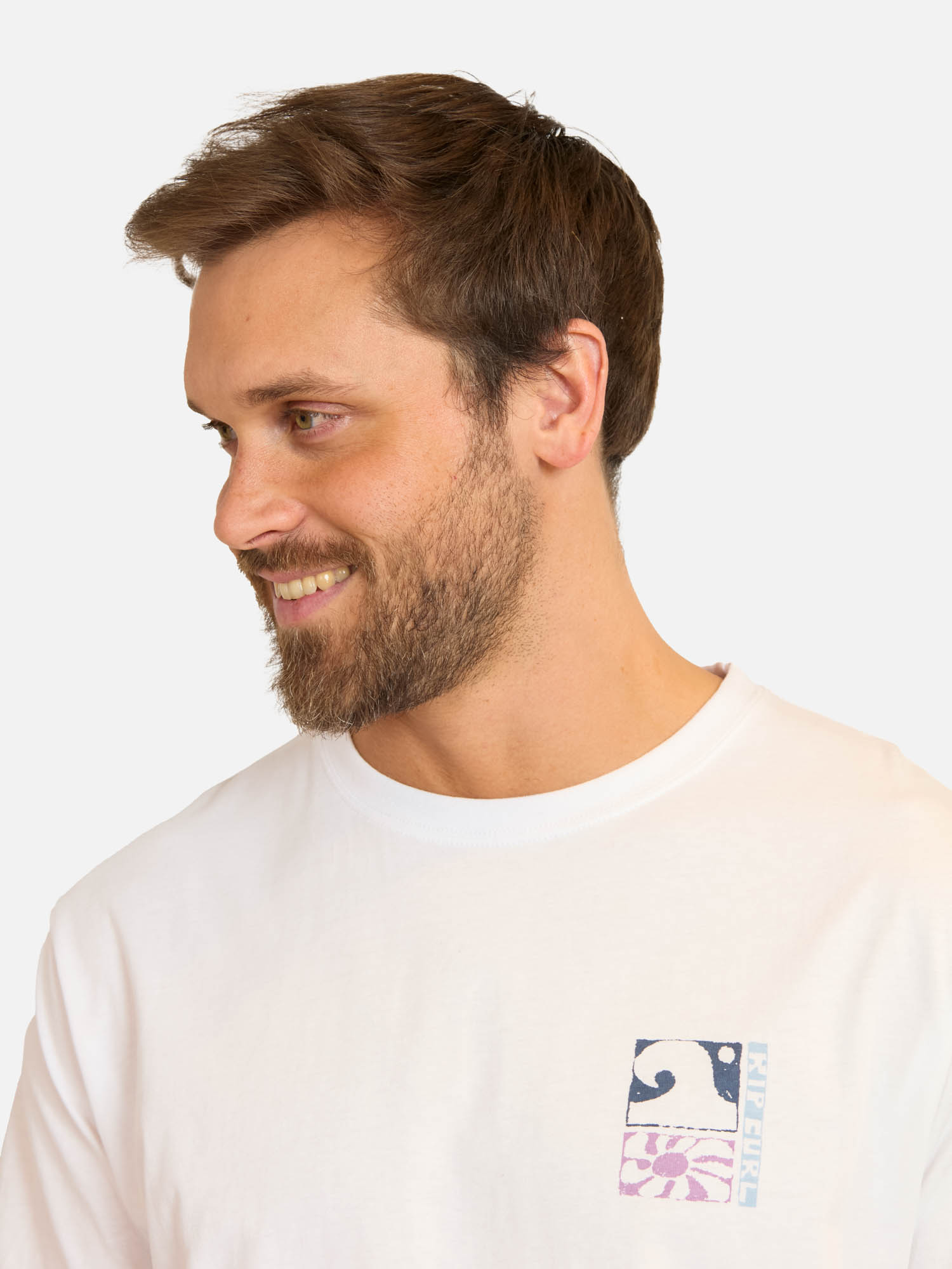 POLERA MC RIDER BLANCO HOMBRE RIP CURL - 3