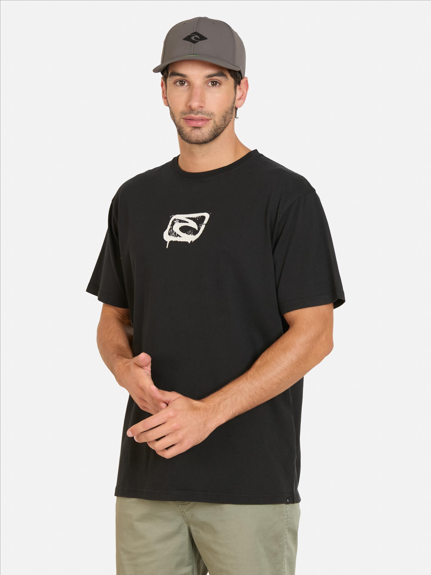 POLERA MC SURFOUT NEGRO HOMBRE RIP CURL - 1
