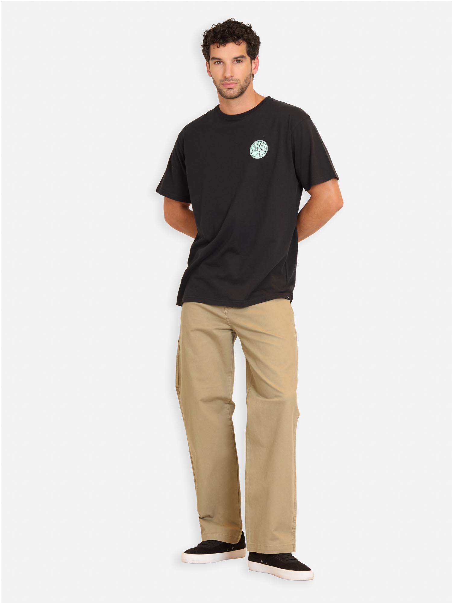 POLERA MC SWELLRIDER NEGRO HOMBRE RIP CURL - 4