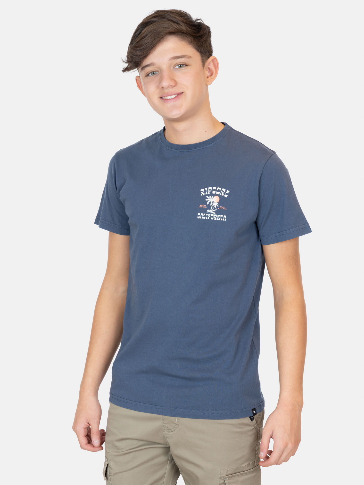 POLERA MC SALTLINE AZUL INFANTIL RIP CURL - 1