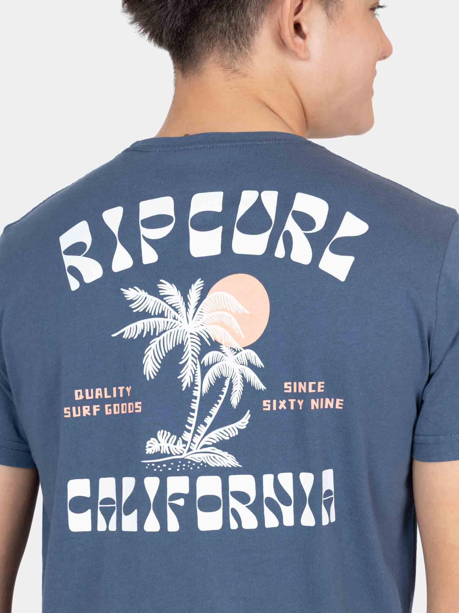 POLERA MC SALTLINE AZUL INFANTIL RIP CURL - 3