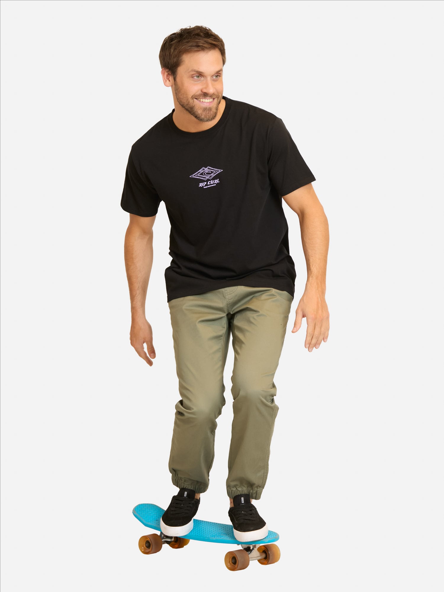 POLERA MC SALT NEGRO HOMBRE RIP CURL - 4