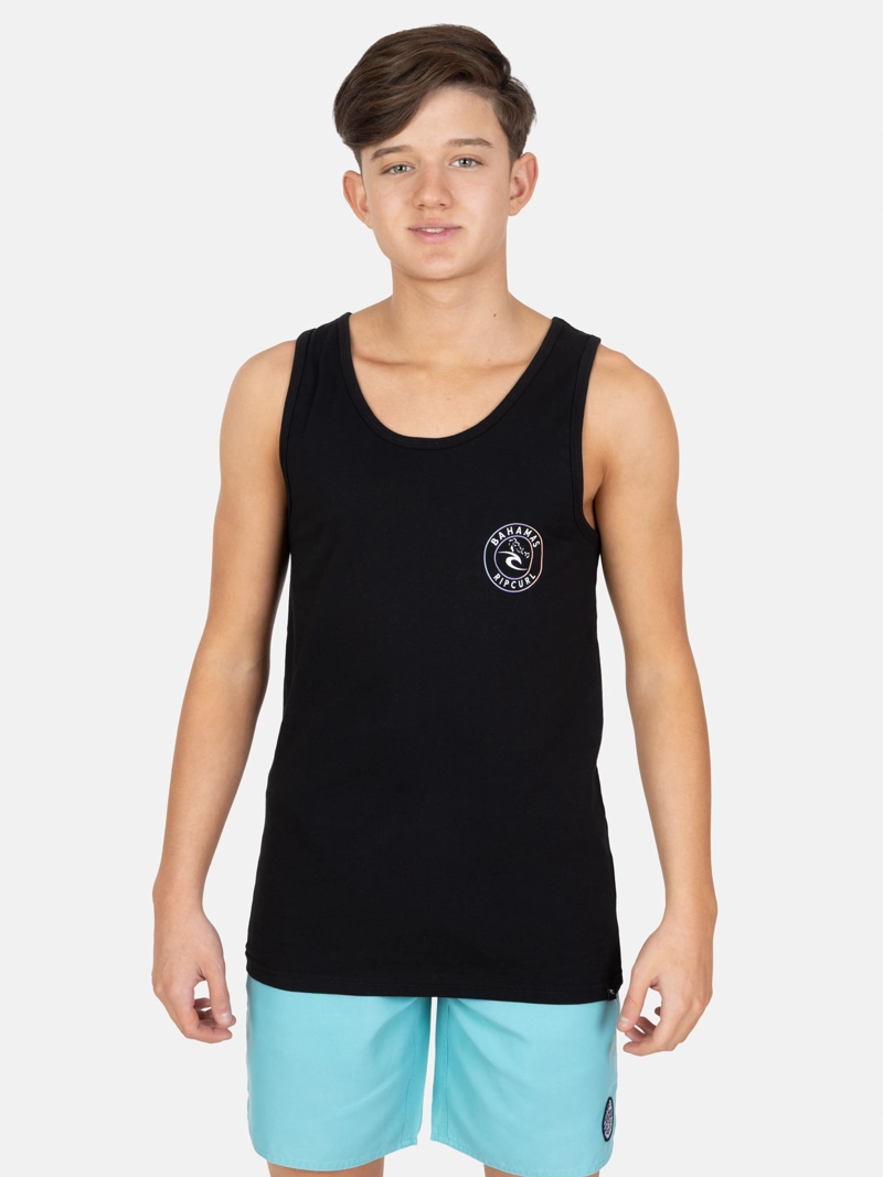 POLERA SM BREEZEPATH NEGRO INFANTIL RIP CURL - 1