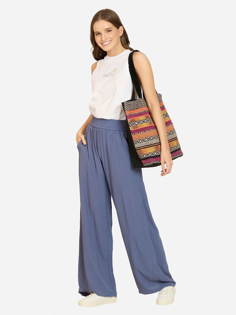 PANTALON PLAYERO CORAL AZUL MUJER RIP CURL - 3
