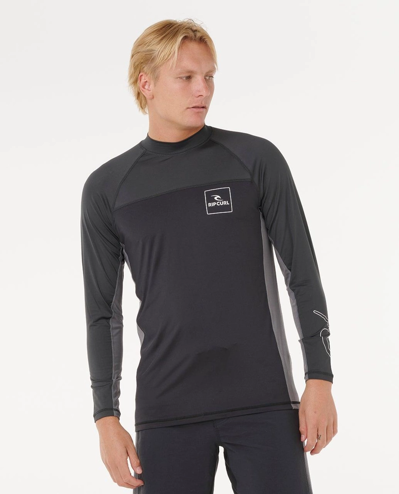 POLERA UVP SUNSETRA NEGRO HOMBRE RIP CURL - 1