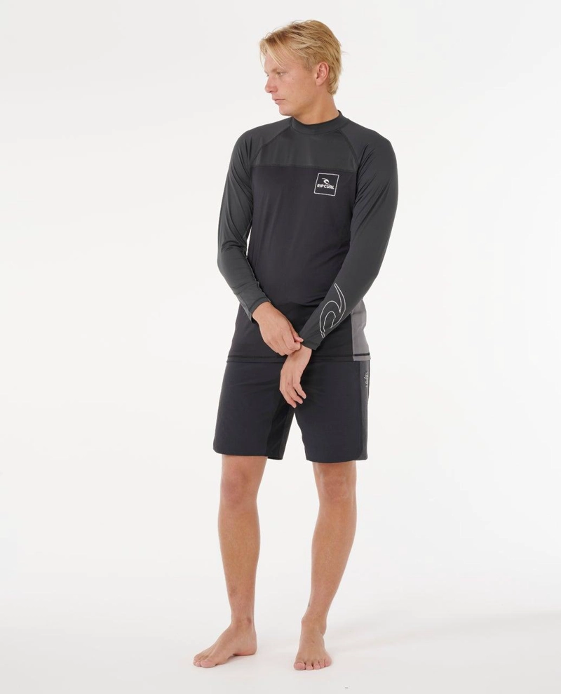 POLERA UVP SUNSETRA NEGRO HOMBRE RIP CURL - 4