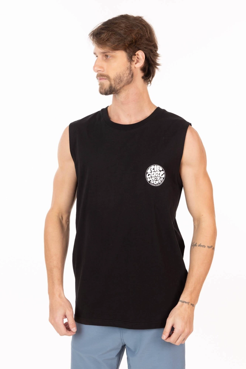 POLERA SM REEFCREST NEGRO HOMBRE RIP CURL - 1