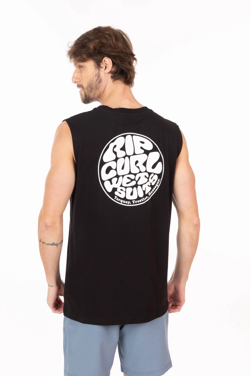 POLERA SM REEFCREST NEGRO HOMBRE RIP CURL - 2