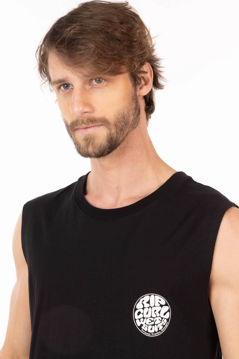 POLERA SM REEFCREST NEGRO HOMBRE RIP CURL - 3
