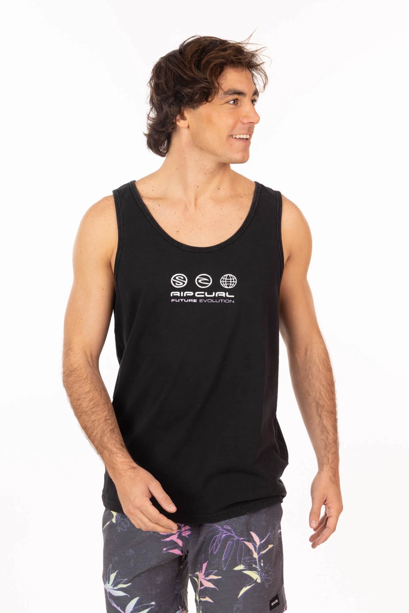 POLERA SM CLOUDCREST NEGRO HOMBRE RIP CURL - 1