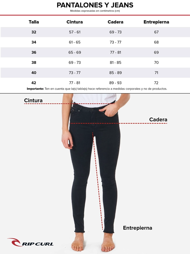 PANTALON JEANS SHELL AZUL MUJER RIP CURL - 5