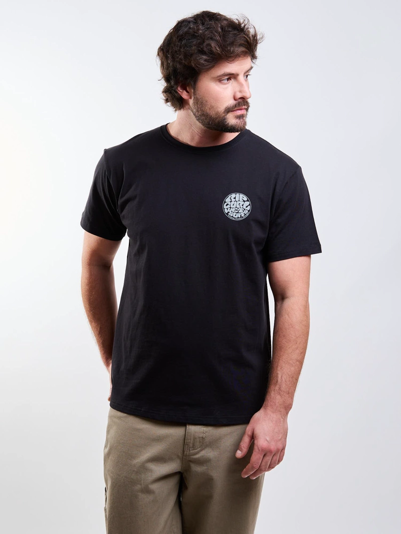 POLERA MC DRIFT NEGRO HOMBRE RIP CURL - 1