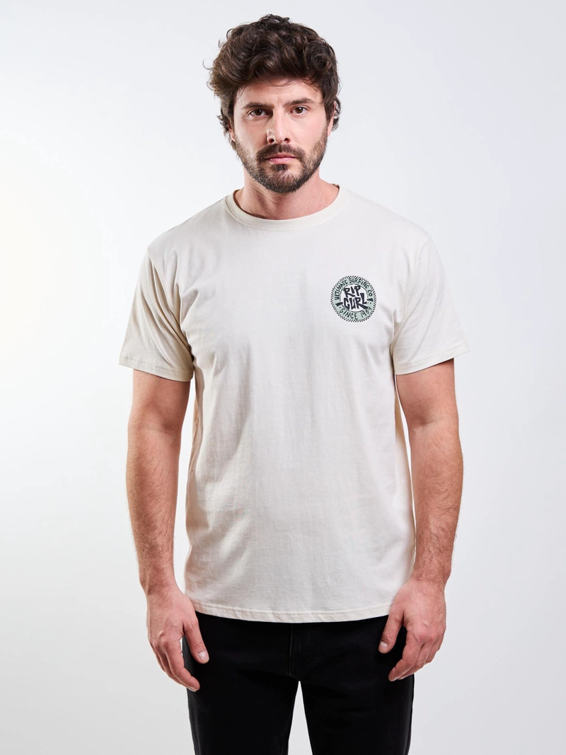 POLERA MC NOMAD BEIGE HOMBRE RIP CURL - 1