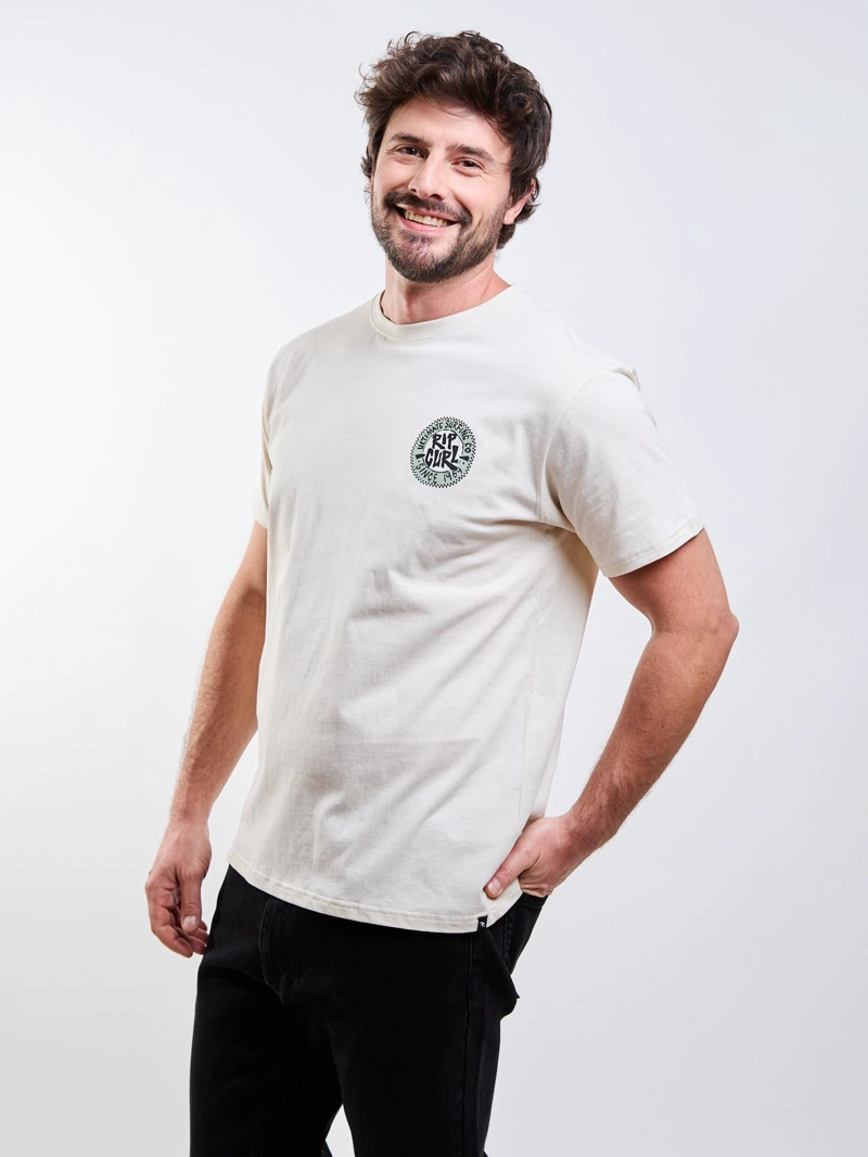 POLERA MC NOMAD BEIGE HOMBRE RIP CURL - 5