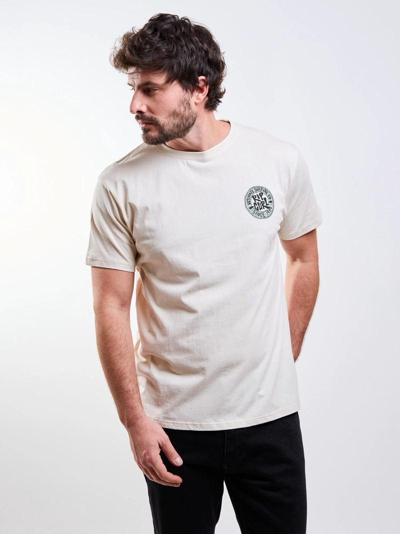 POLERA MC NOMAD BEIGE HOMBRE RIP CURL - 6