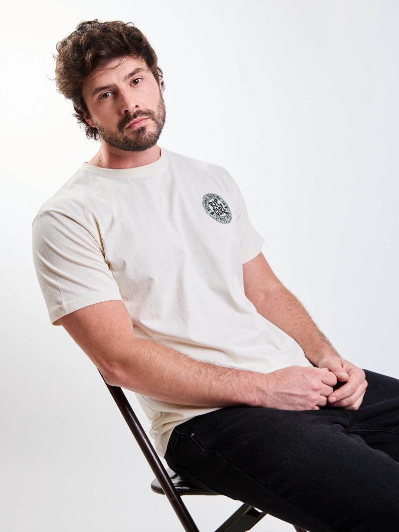 POLERA MC NOMAD BEIGE HOMBRE RIP CURL - 7