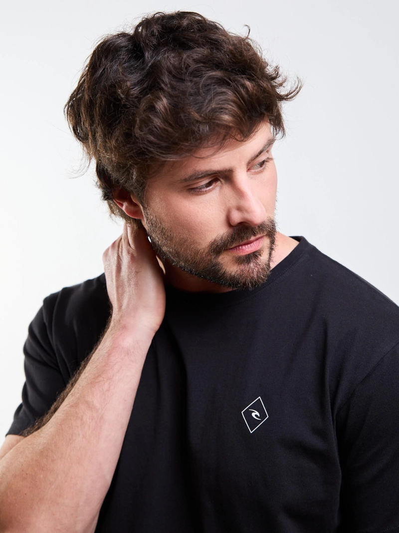 POLERA MC FREEWAVE NEGRO HOMBRE RIP CURL - 4