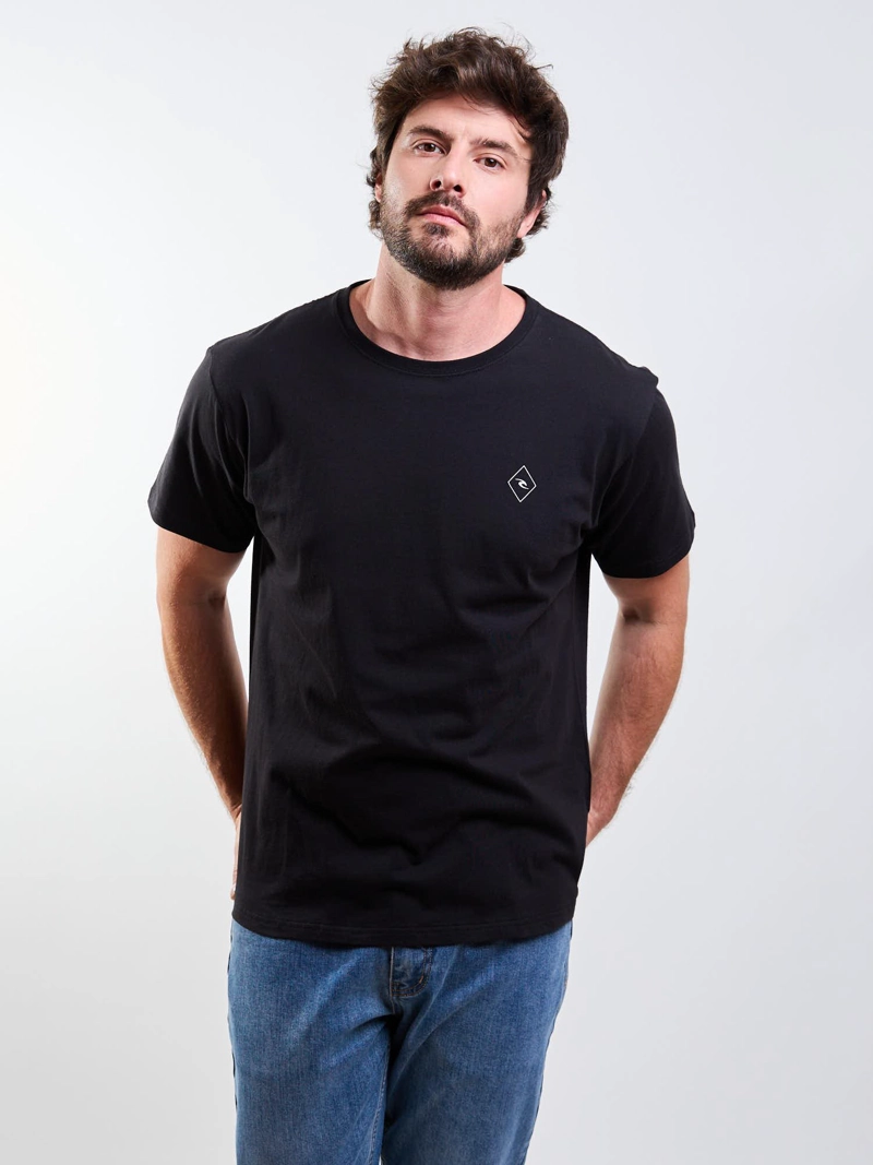 POLERA MC FREEWAVE NEGRO HOMBRE RIP CURL - 6