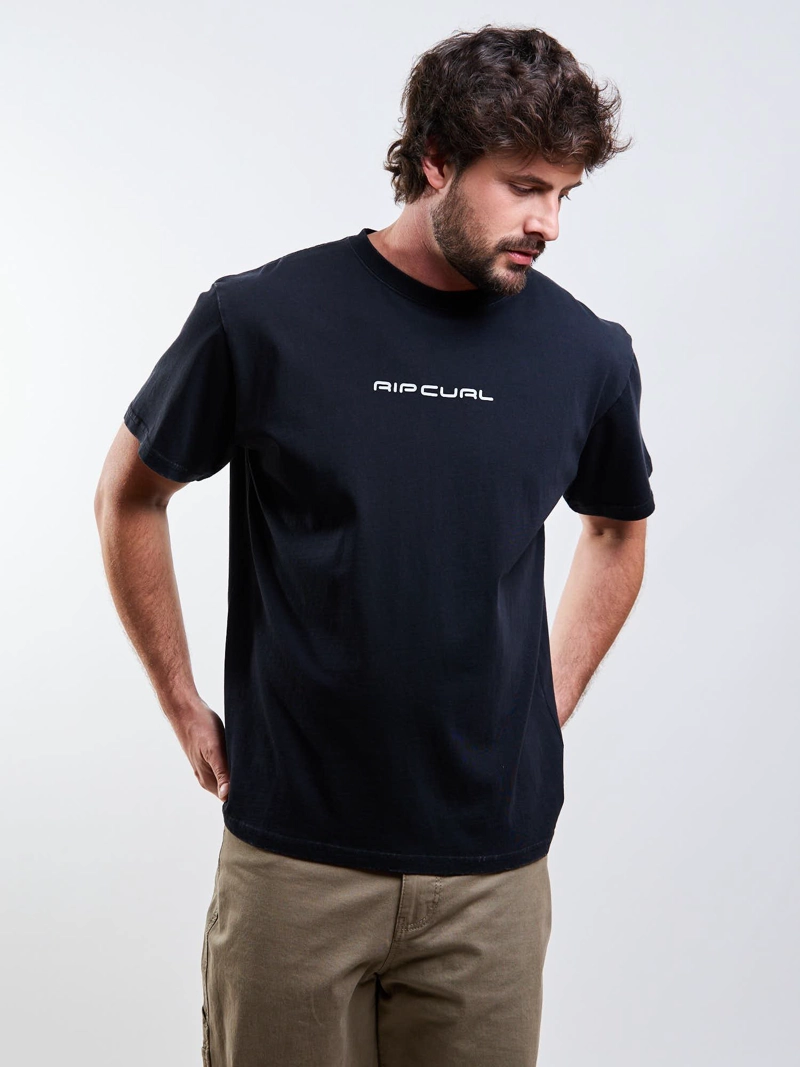 POLERA MC SALT NEGRO HOMBRE RIP CURL - 1