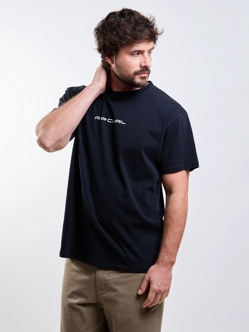 POLERA MC SALT NEGRO HOMBRE RIP CURL - 5